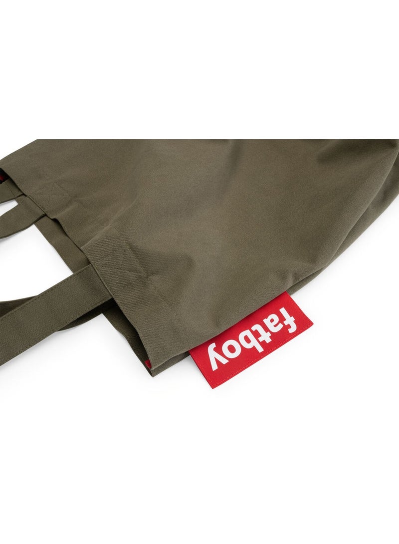 Fatboy حقيبة فات بوي القابلة للحمل | متينة وقوية | مقاومة للماء والأوساخ | جيب داخلي مع إغلاق زر ضغط | بحجم كبير | قطن | حبل بوليستر على الداخل | 61 × 55 سم - غابة ديمب - Image 4